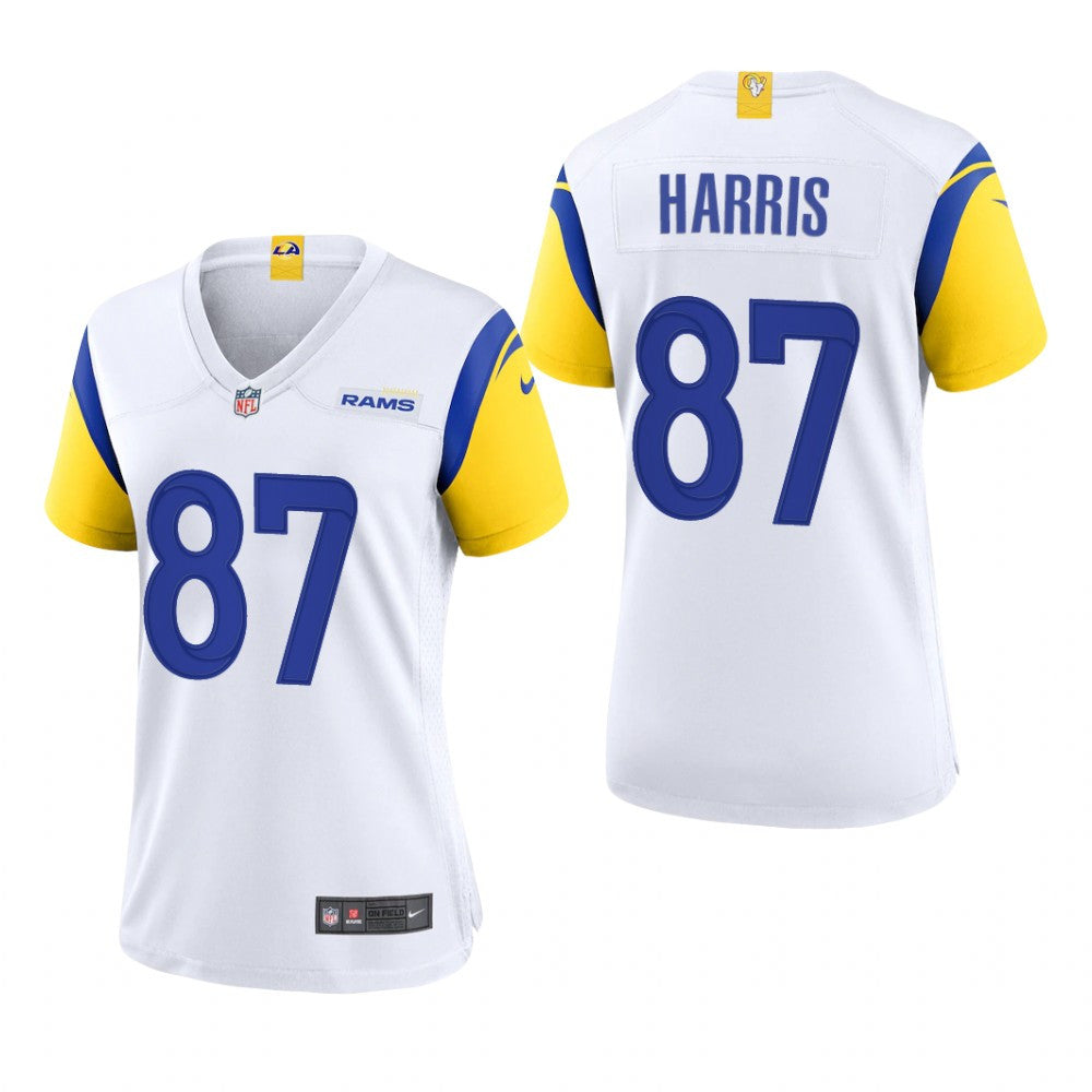 Los Angeles Rams Jacob Harris White Jersey Alternate Game Women's