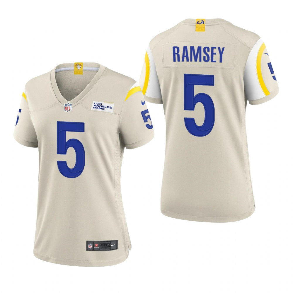 Los Angeles Rams Jalen Ramsey Bone Jersey Game Women's