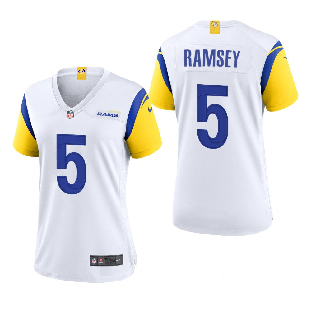 Los Angeles Rams Jalen Ramsey White Jersey Alternate Game Women's