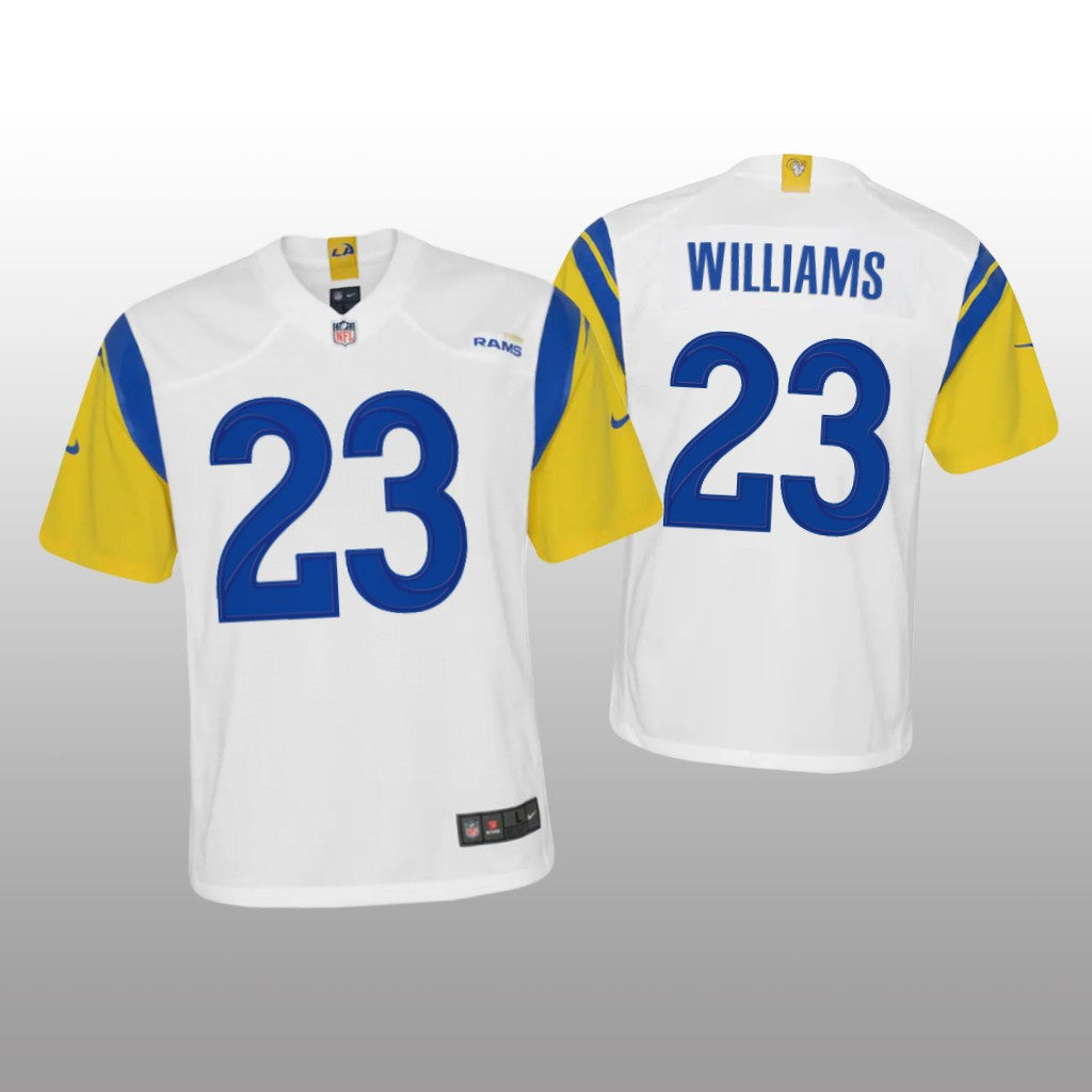 Los Angeles Rams Kyren Williams White Jersey Alternate Game Youth
