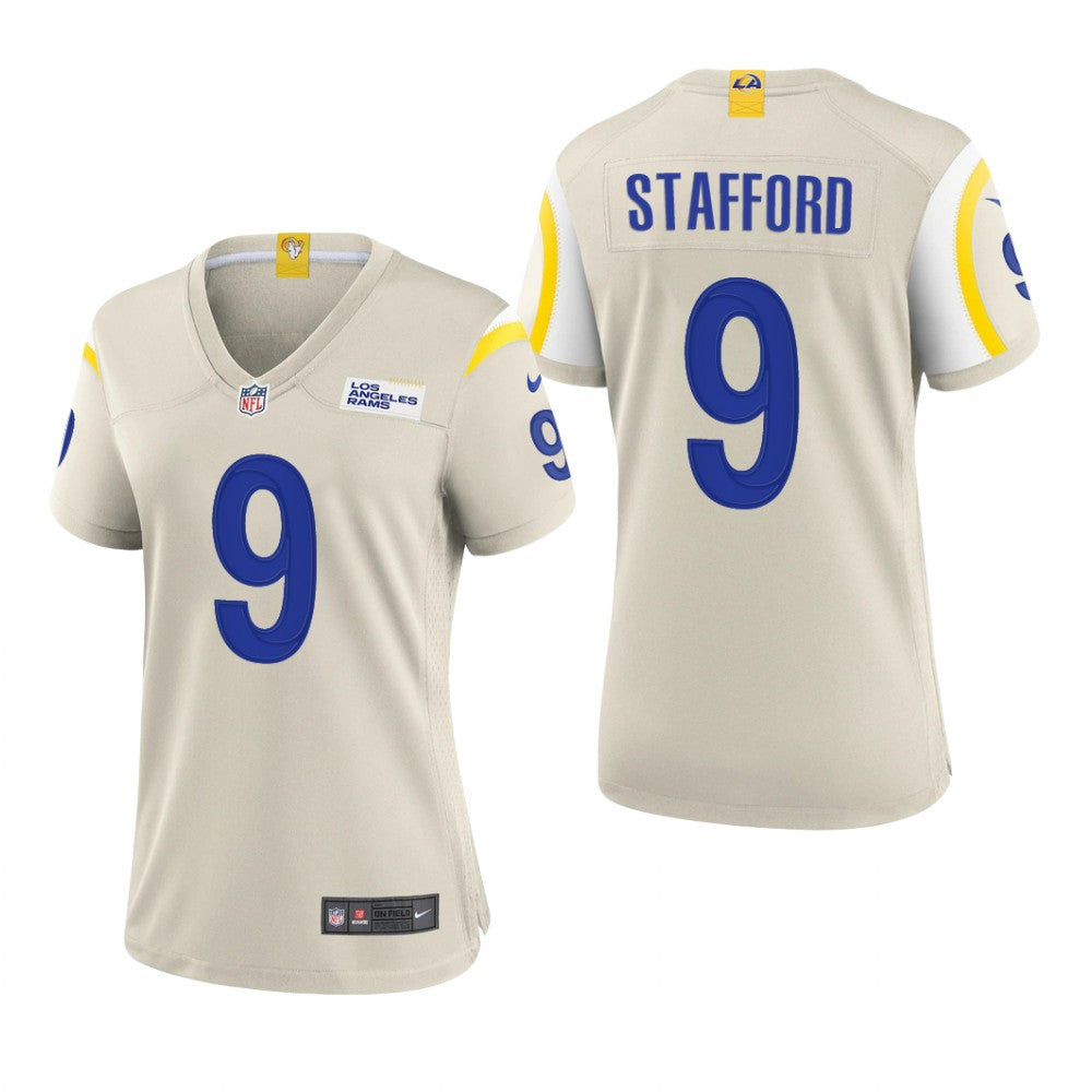 Los Angeles Rams Matthew Stafford Bone Jersey Game Women's