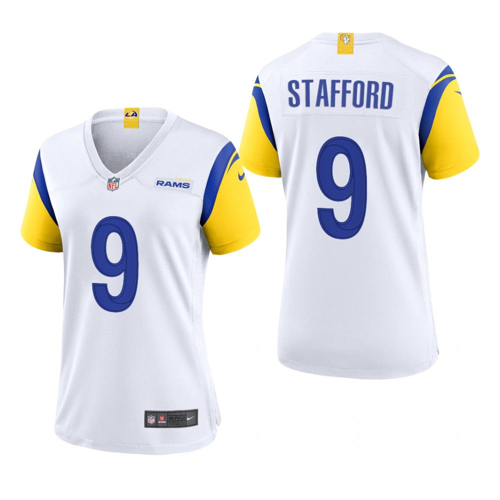 Los Angeles Rams Matthew Stafford White Jersey Alternate Game Women's