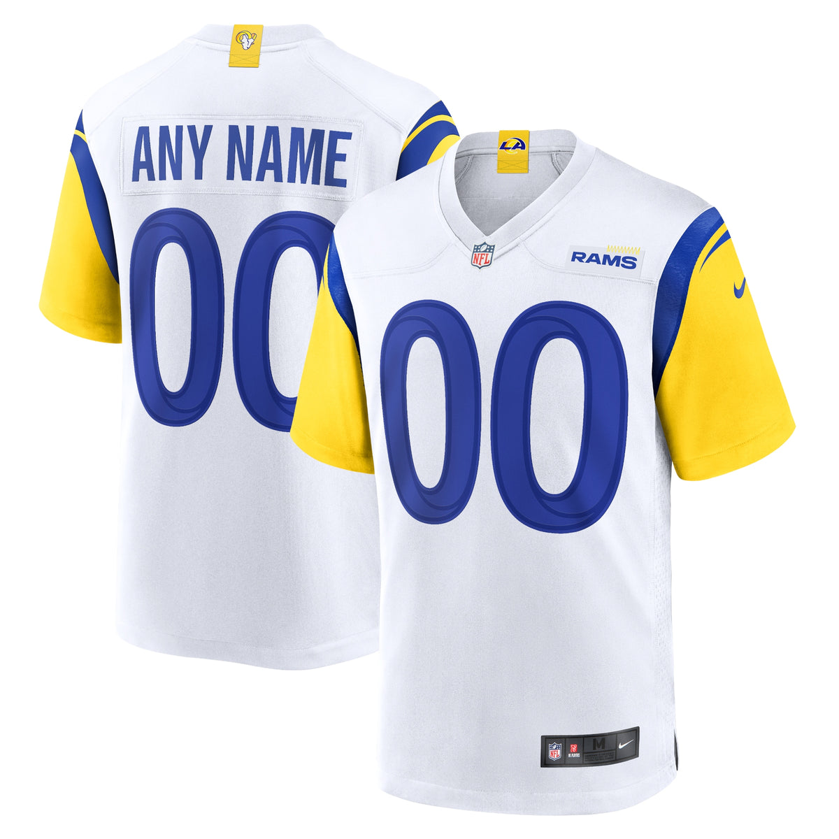 Los Angeles Rams Nike Alternate Custom Jersey White