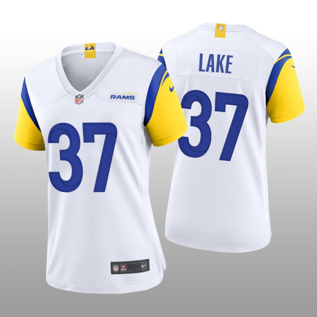 Los Angeles Rams Quentin Lake White Jersey Alternate Game Women's