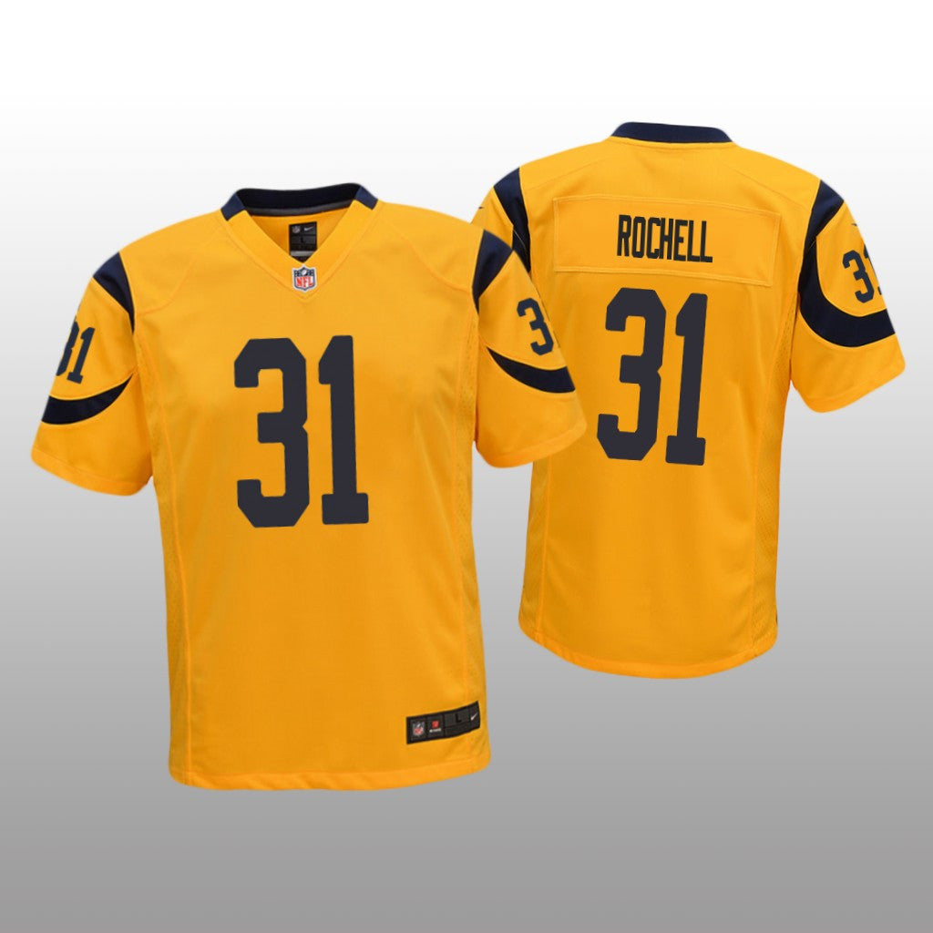 Los Angeles Rams Robert Rochell Gold Jersey Color Rush Game Youth