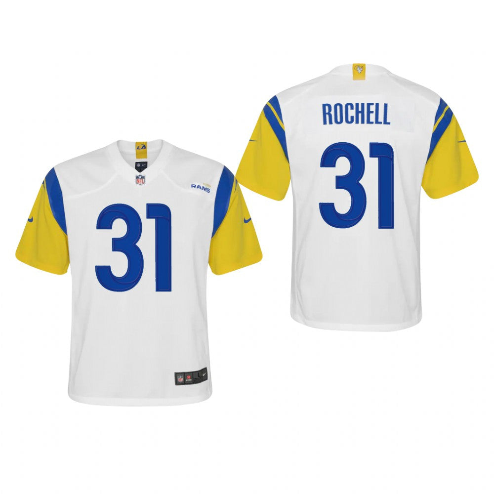 Los Angeles Rams Robert Rochell White Jersey Alternate Game Youth