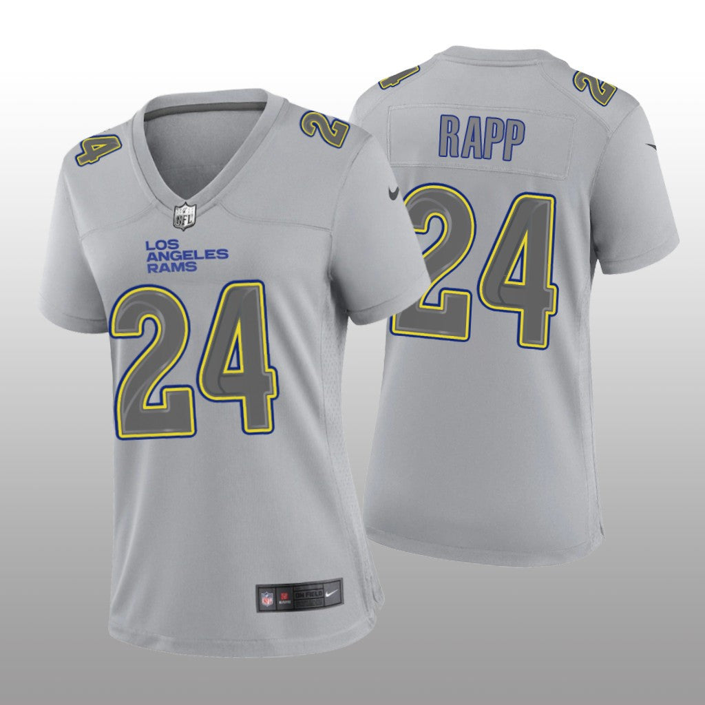 Los Angeles Rams Taylor Rapp Gray Jersey Atmosphere Fashion Game Women's