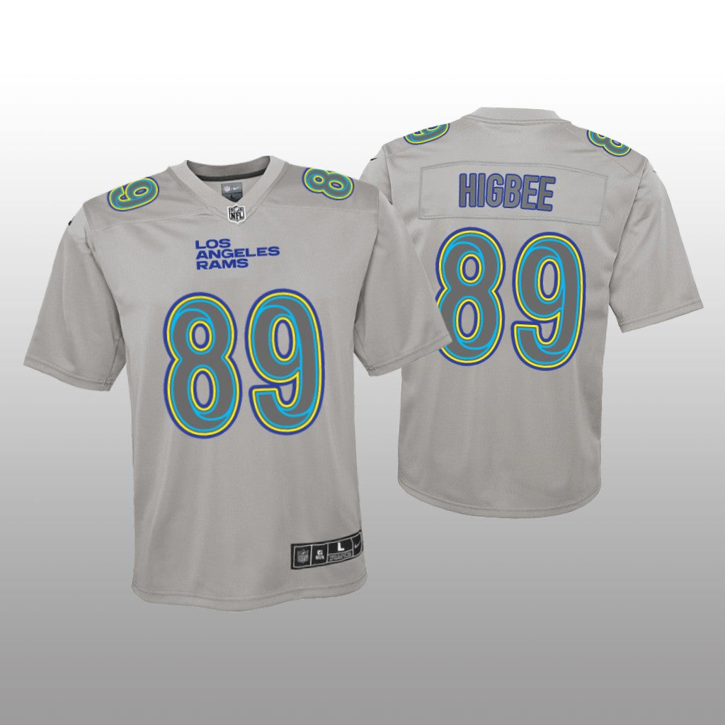 Los Angeles Rams Tyler Higbee Gray Jersey Atmosphere Fashion Game Youth