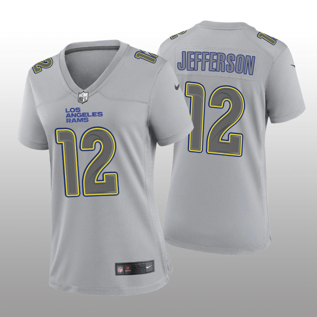 Los Angeles Rams Van Jefferson Gray Jersey Atmosphere Fashion Game Women's