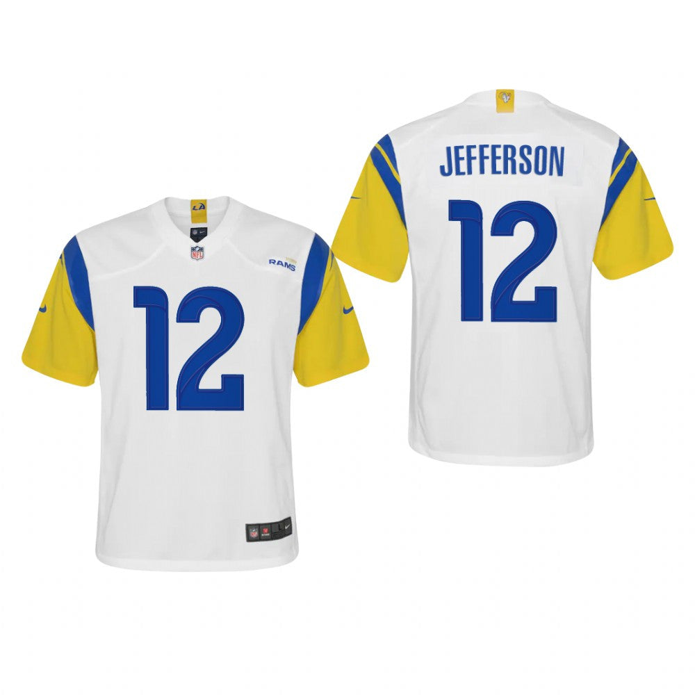 Los Angeles Rams Van Jefferson White Jersey Alternate Game Youth