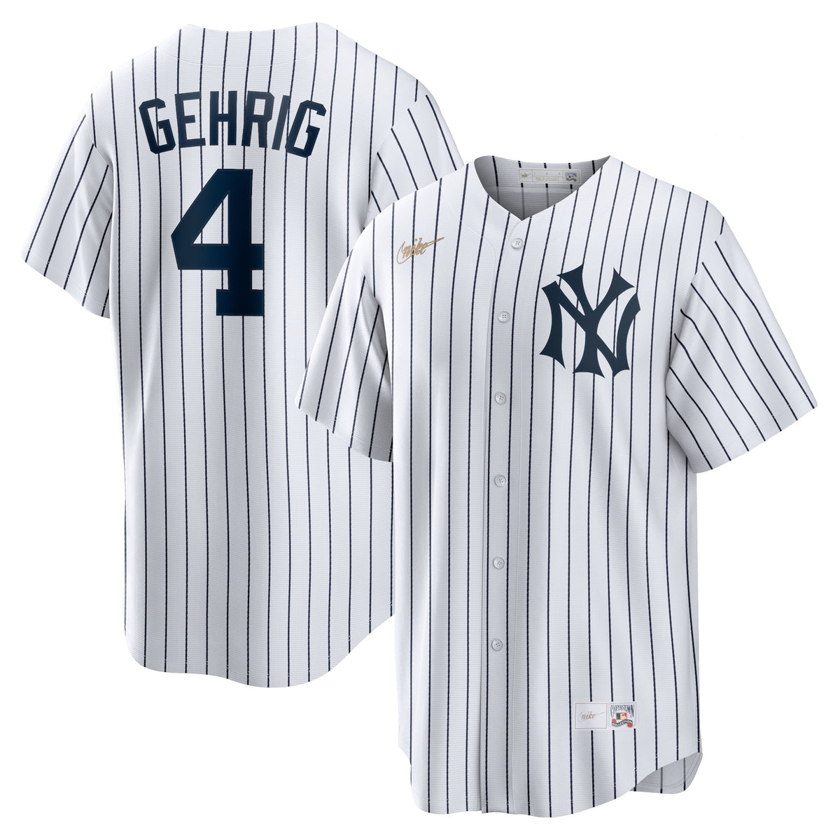 Lou Gehrig New York Yankees Nike Home Cooperstown Collection Player Jersey White