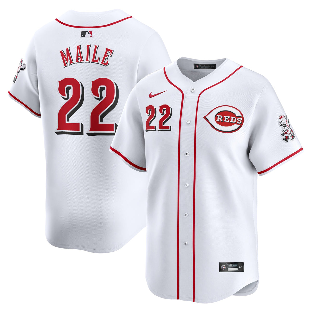 Luke Maile Cincinnati Reds Nike Home Limited Player Jersey White