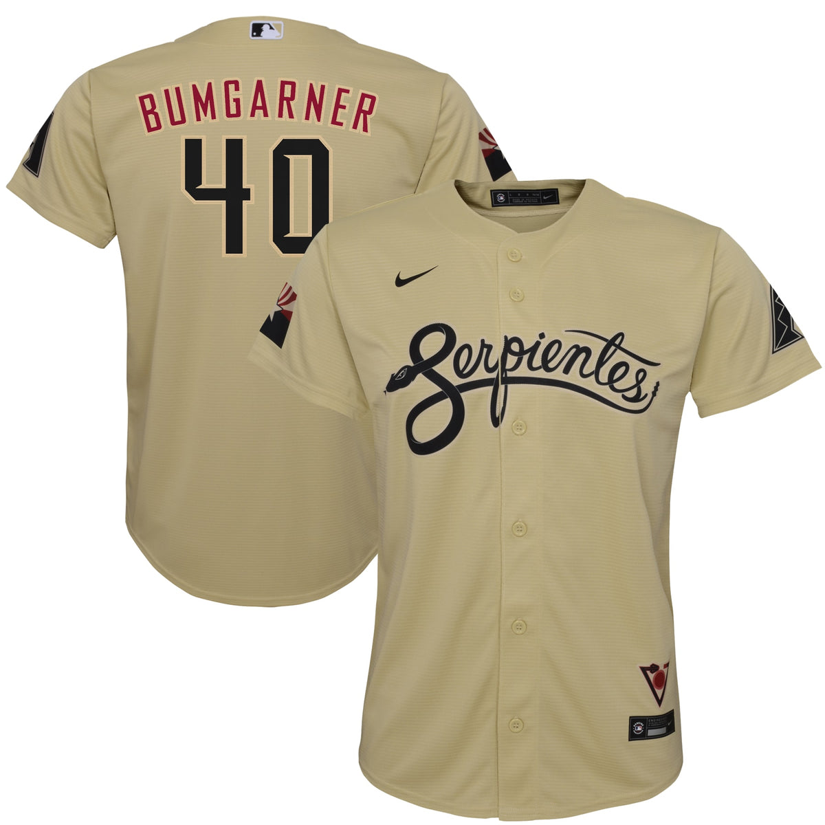 Madison Bumgarner Arizona Diamondbacks Nike Youth City Connect Replica Player Jersey Sand