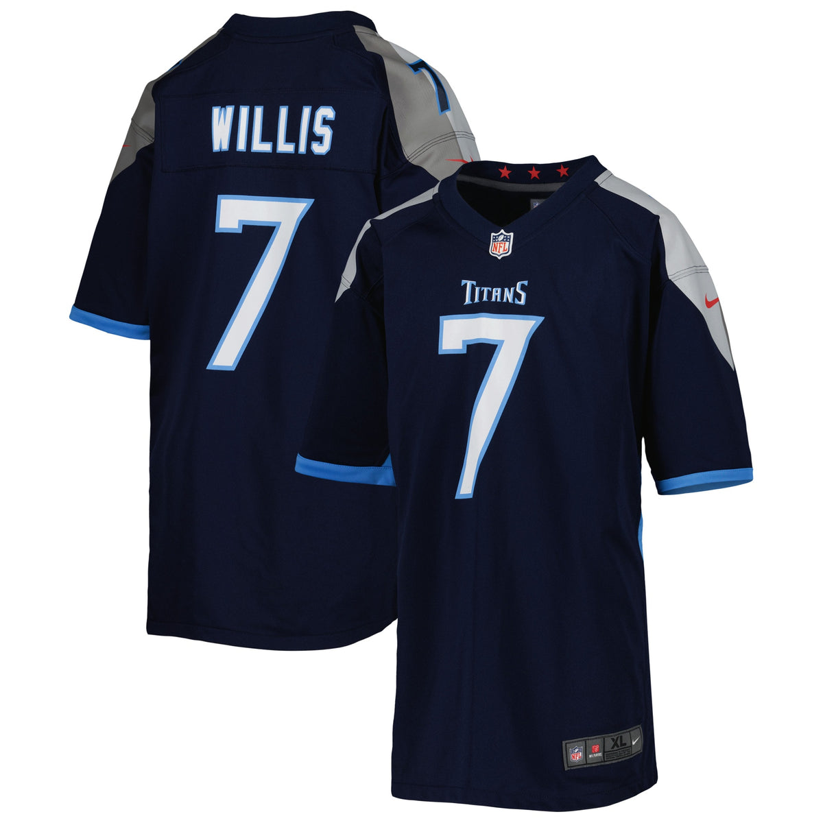 Malik Willis Tennessee Titans Nike Youth Game Jersey Navy