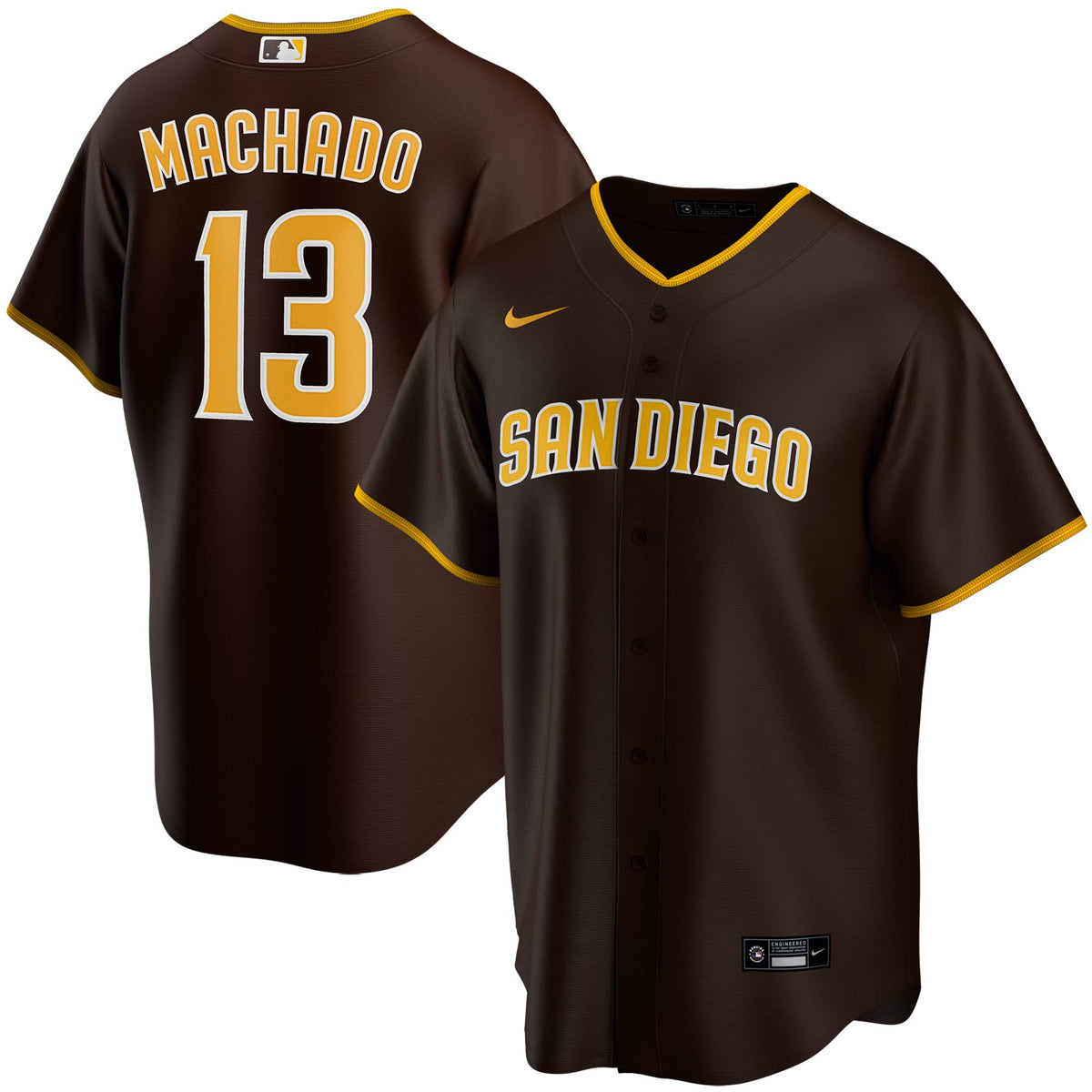 Manny Machado San Diego Padres Nike Alternate Replica Player Jersey Brown