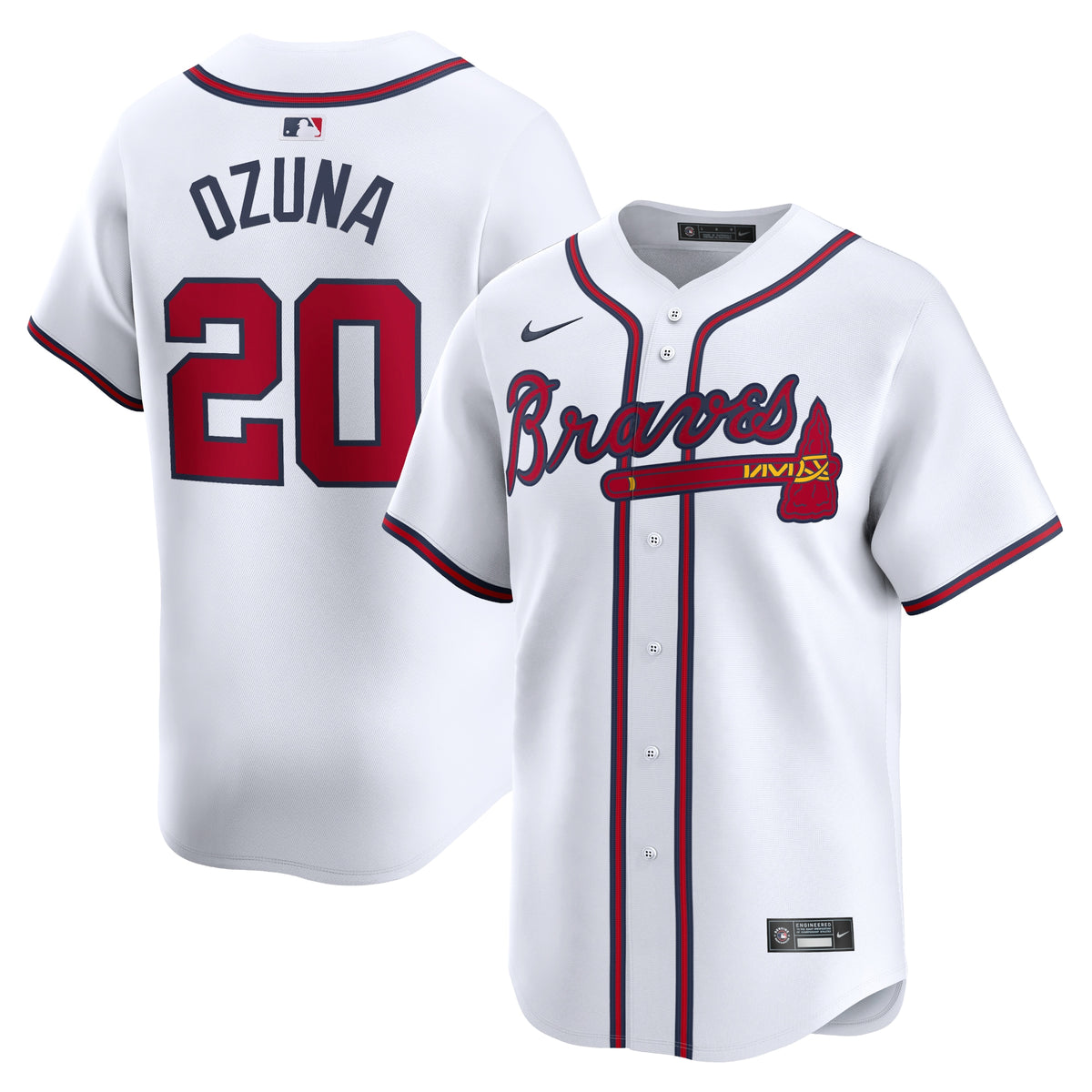 Marcell Ozuna Atlanta Braves Nike Home Limited Player Jersey White