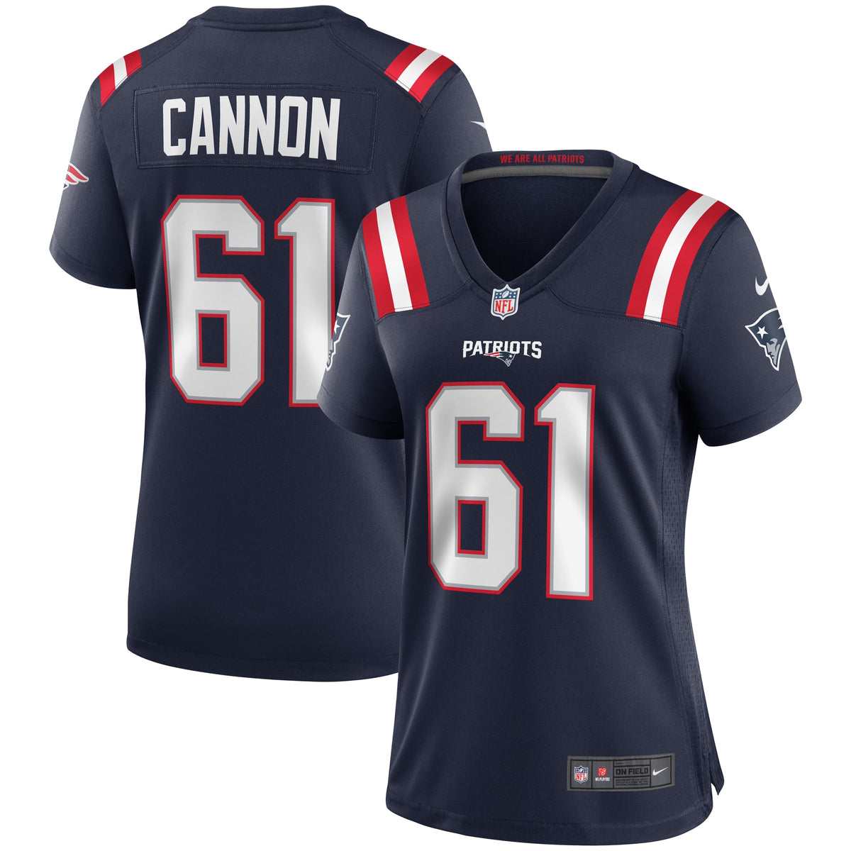 Marcus Cannon New England Patriots Nike Women's Game Jersey Navy