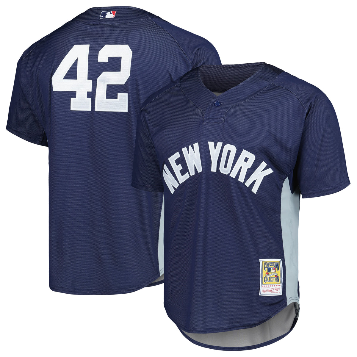 Mariano Rivera New York Yankees Mitchell Ness Cooperstown Collection 2009 Batting Practice Jersey Navy