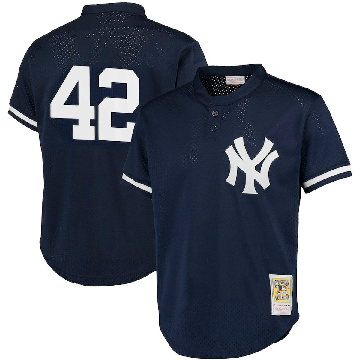 Mariano Rivera New York Yankees Mitchell Ness Cooperstown Collection Big Tall Mesh Batting Practice Jersey Navy