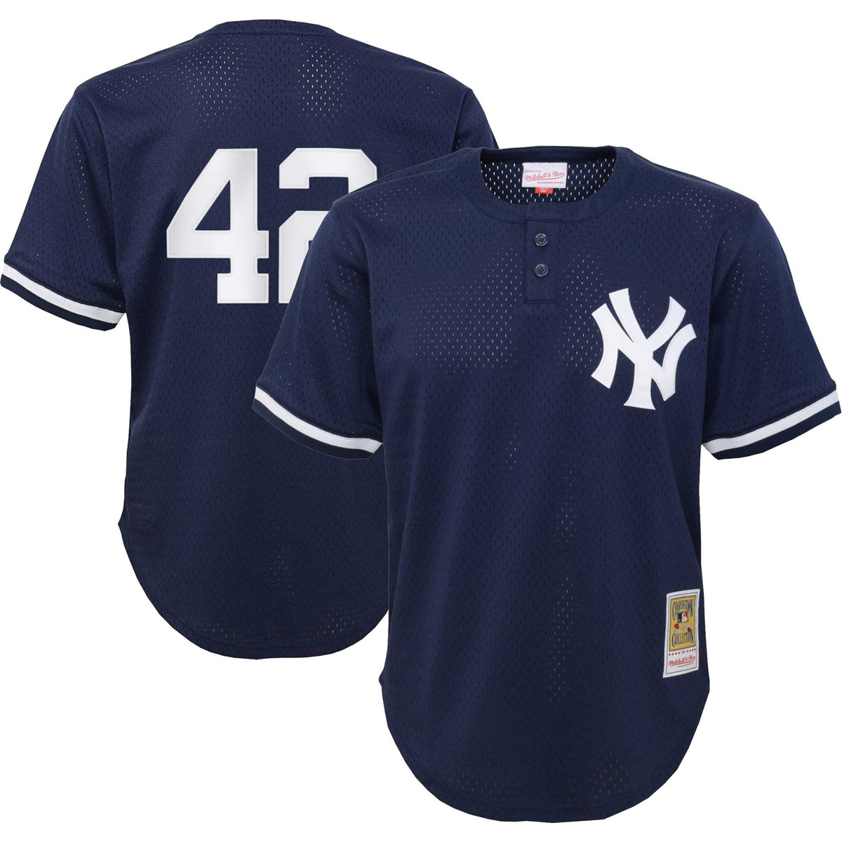 Mariano Rivera New York Yankees Mitchell Ness Youth Cooperstown Collection Mesh Batting Practice Jersey Navy