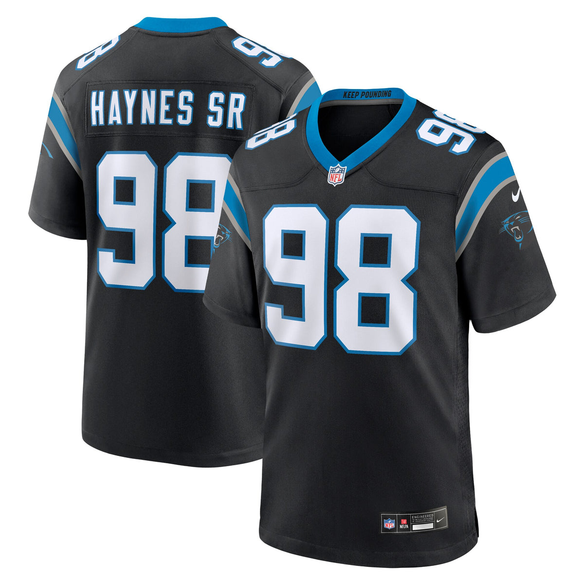 Marquis Haynes Sr. Carolina Panthers Nike Team Game Jersey Black