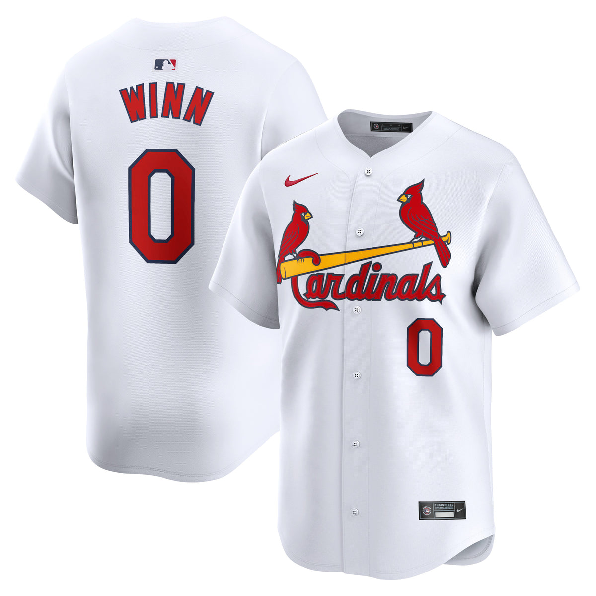 Masyn Winn St. Louis Cardinals Nike Home Limited Player Jersey White