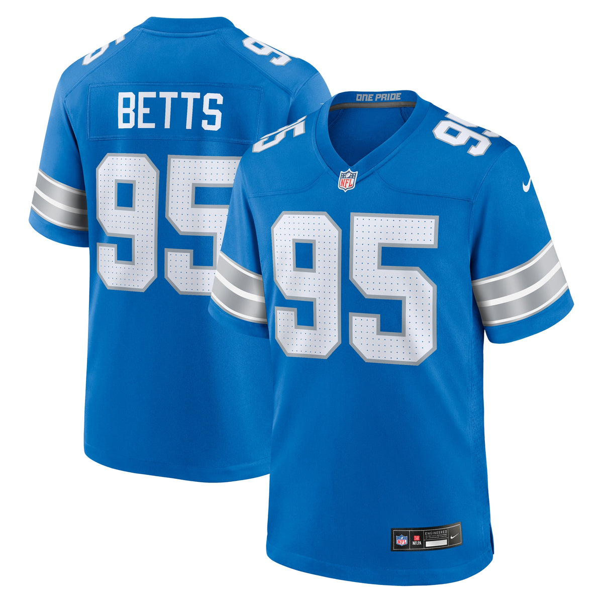 Mathieu Betts Detroit Lions Nike Game Jersey Blue