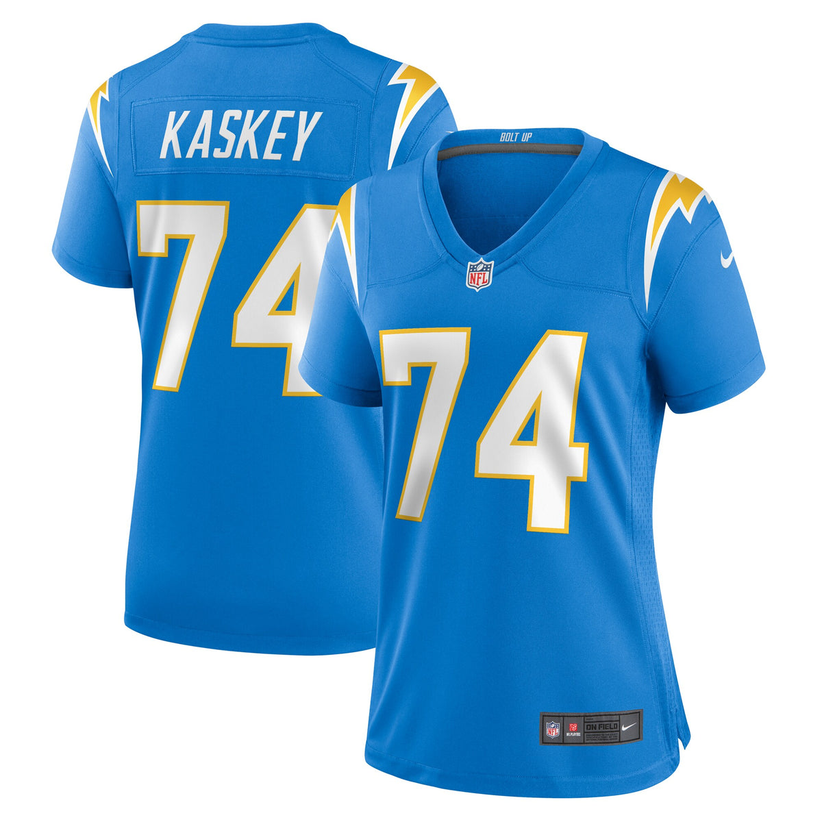 Matt Kaskey Los Angeles Chargers Nike Women's Team Game Jersey Powder Blue