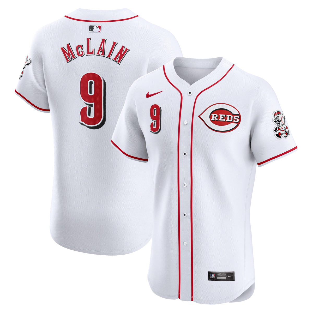 Matt McLain Cincinnati Reds Nike Home Elite Player Jersey White