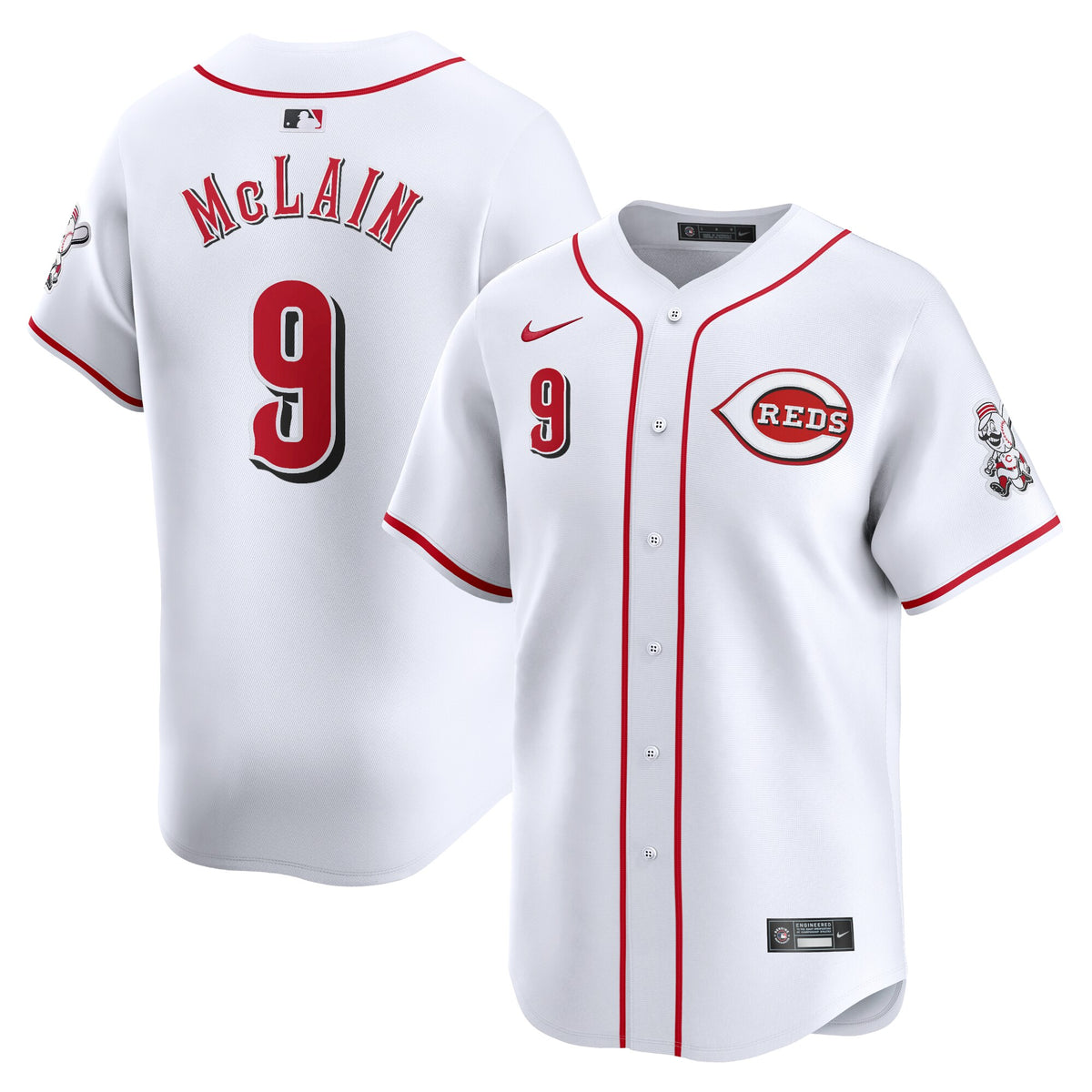 Matt McLain Cincinnati Reds Nike Home Limited Player Jersey White