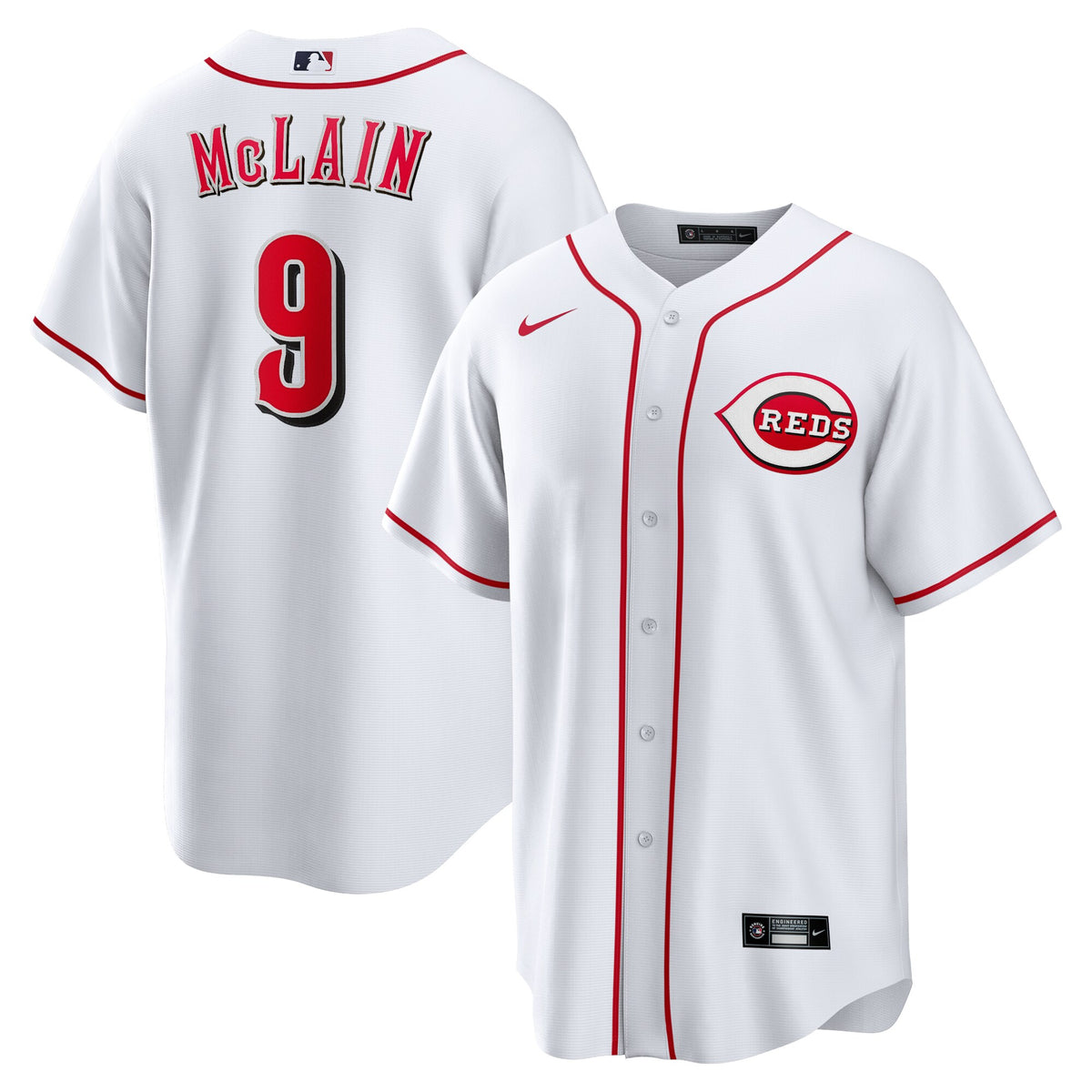 Matt McLain Cincinnati Reds Nike Home Replica Jersey White