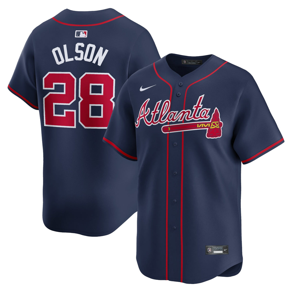 Matt Olson Atlanta Braves Nike Alternate Limited Player Jersey Navy