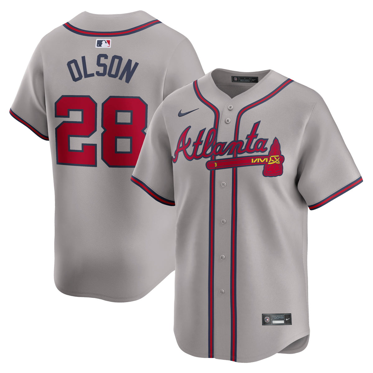 Matt Olson Atlanta Braves Nike Away Limited Player Jersey Gray