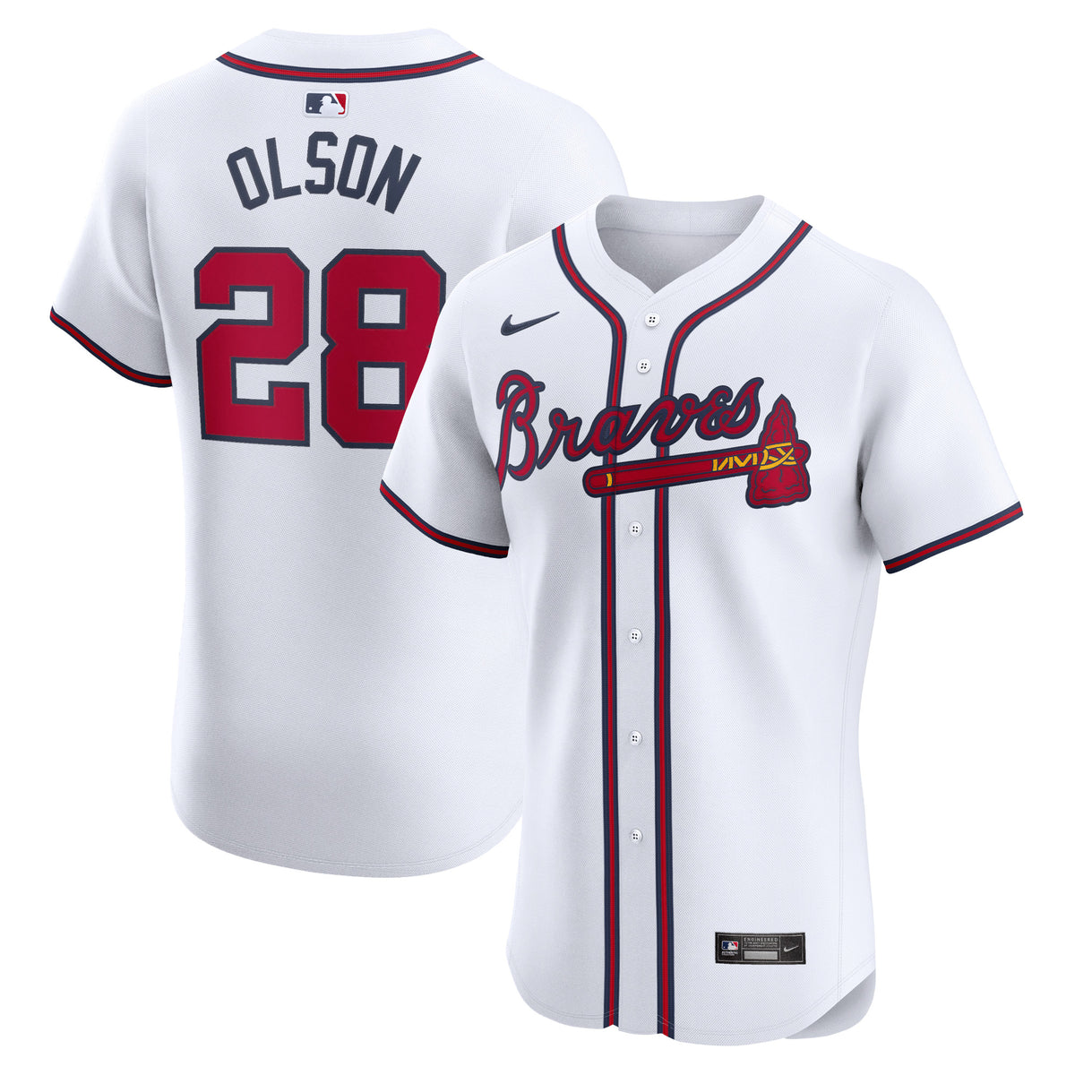Matt Olson Atlanta Braves Nike Home Elite Player Jersey White