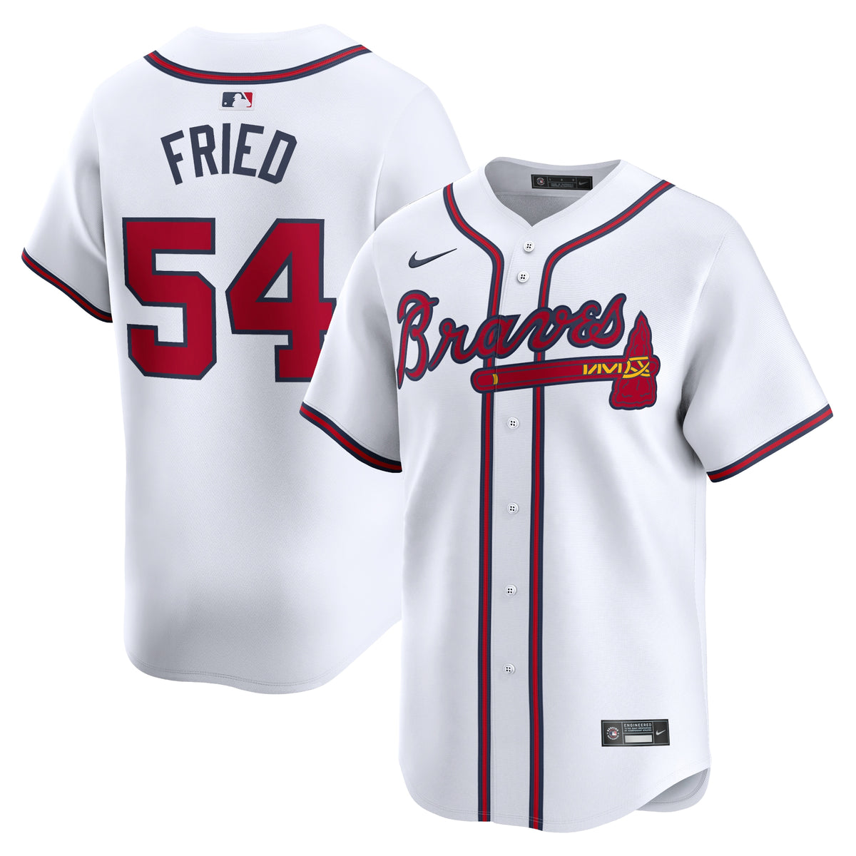 Max Fried Atlanta Braves Nike Home Limited Player Jersey White