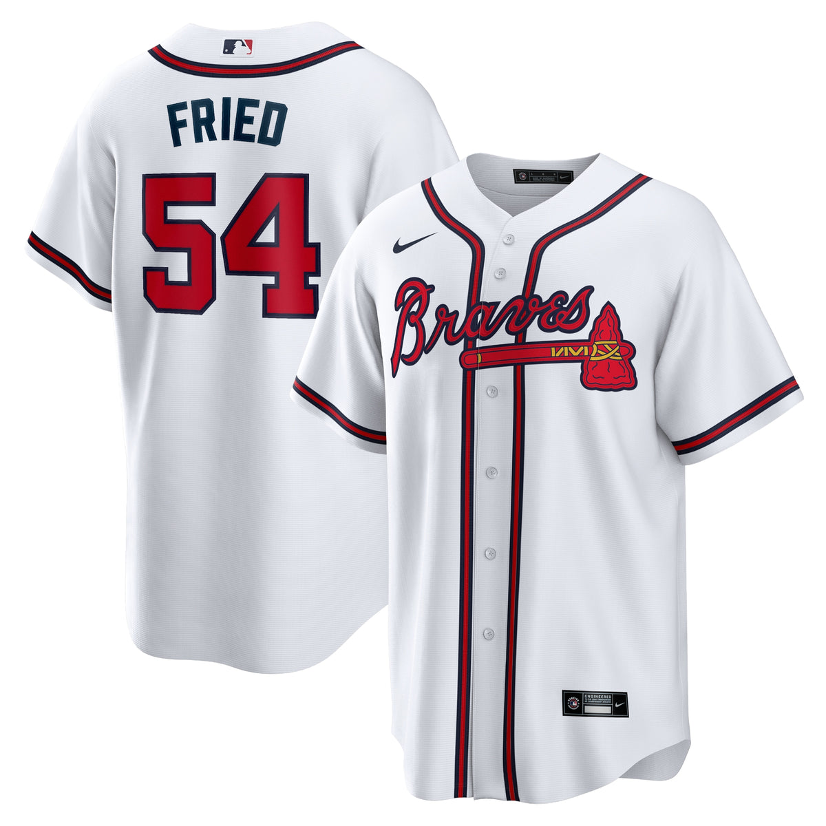 Max Fried Atlanta Braves Nike Home Replica Player Jersey White