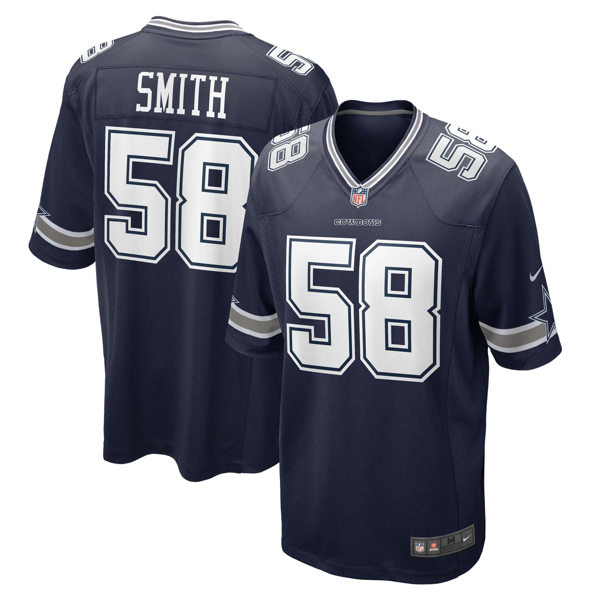 Mazi Smith Dallas Cowboys Nike 2023 NFL Draft First Round Pick Game Jersey Navy