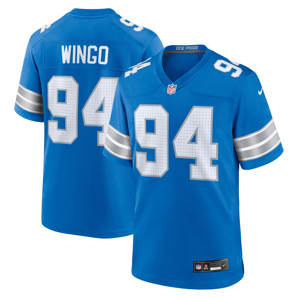Mekhi Wingo Detroit Lions Nike Team Game Jersey Blue