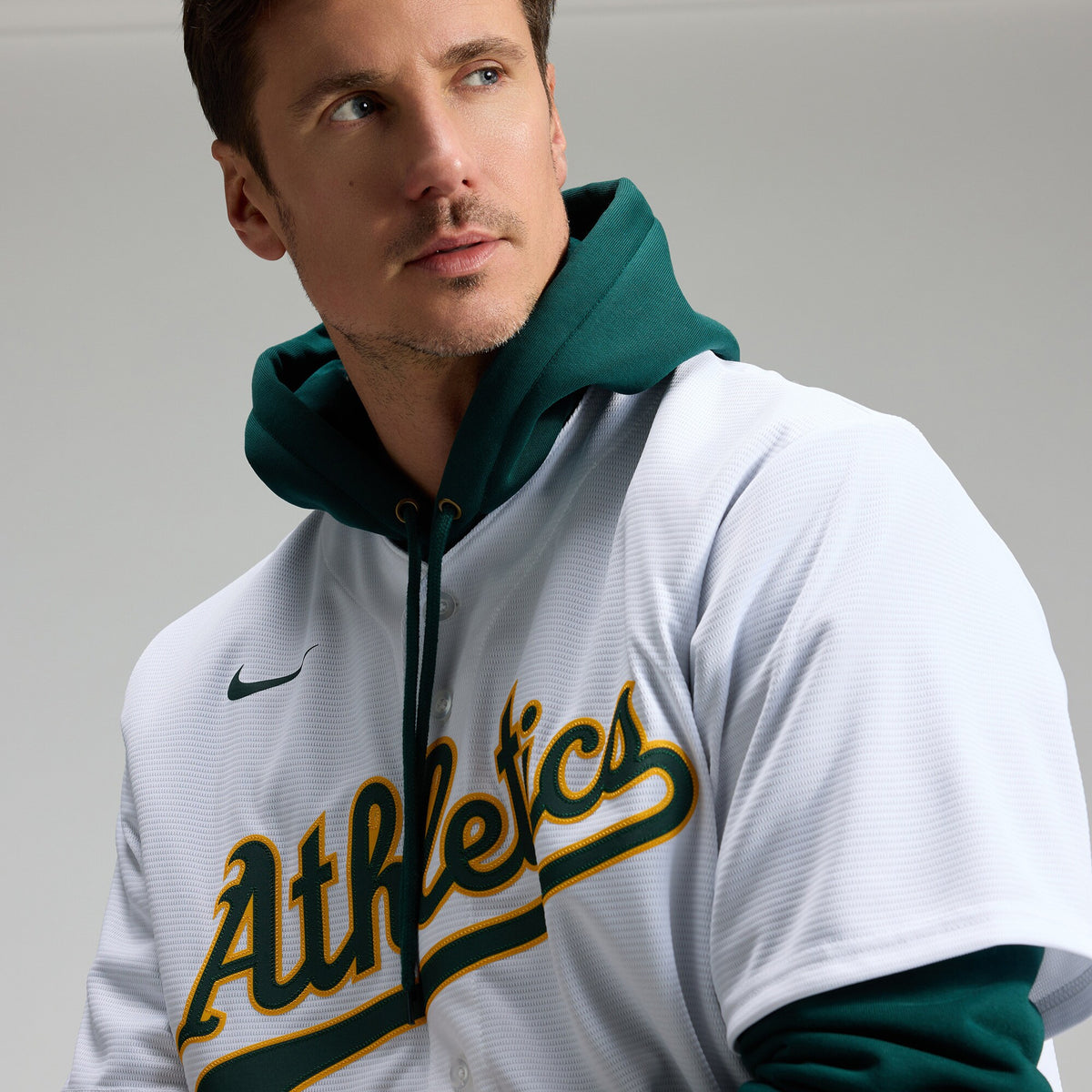 Men's Athletics Nick Kurtz Nike White Home Replica Player Jersey