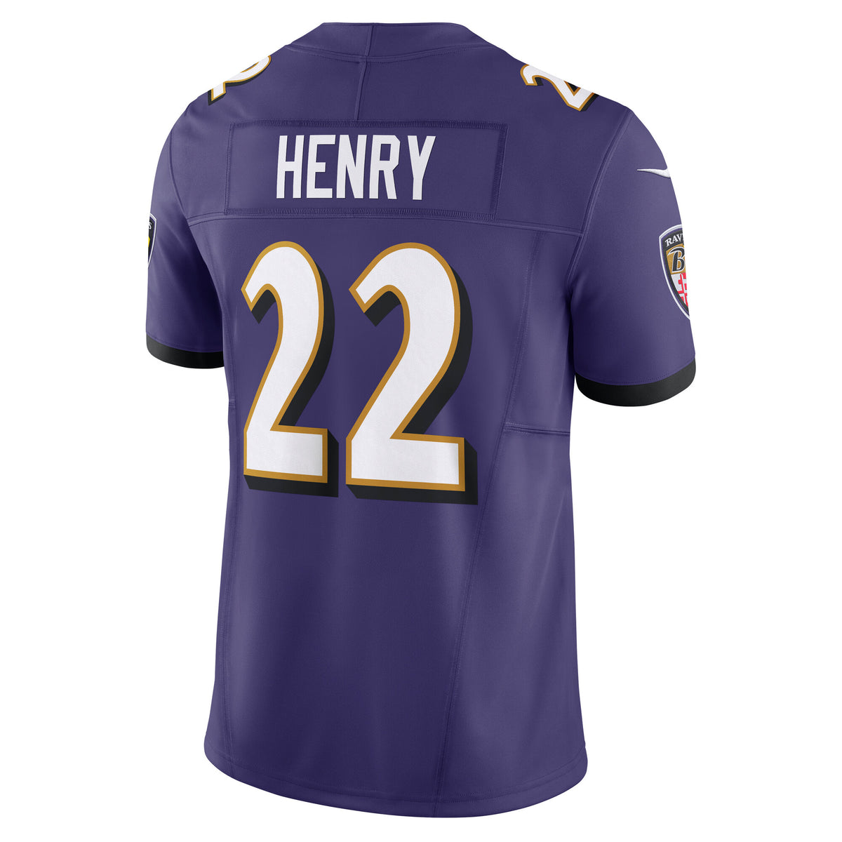 Men's Baltimore Ravens Derrick Henry Nike Purple Vapor F.U.S.E. Limited Jersey