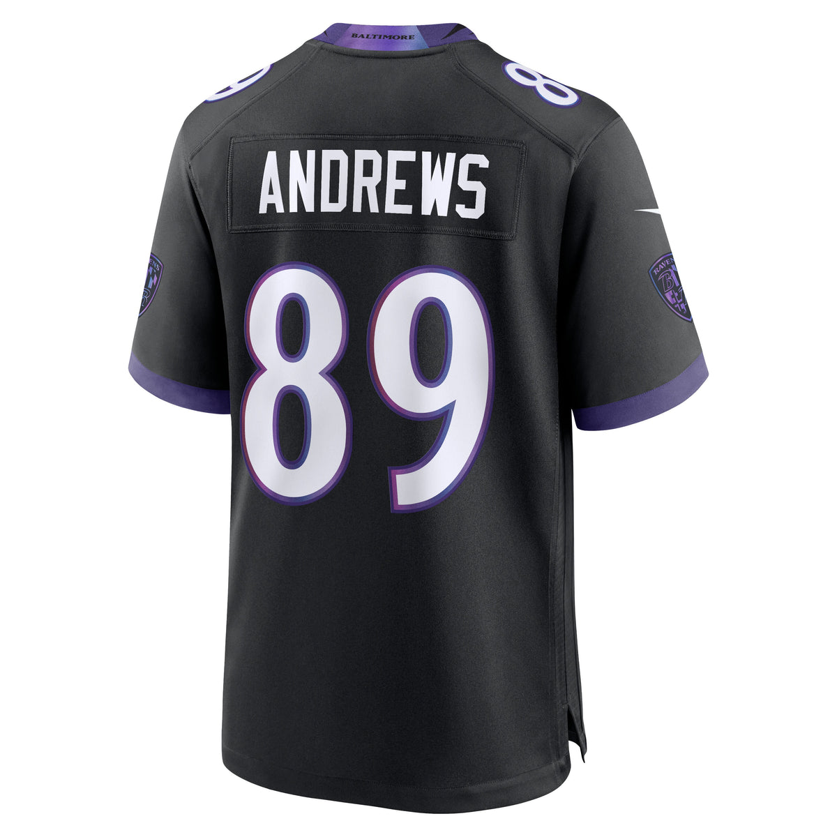 Men's Baltimore Ravens Mark Andrews Nike Black Alternate Game Jersey
