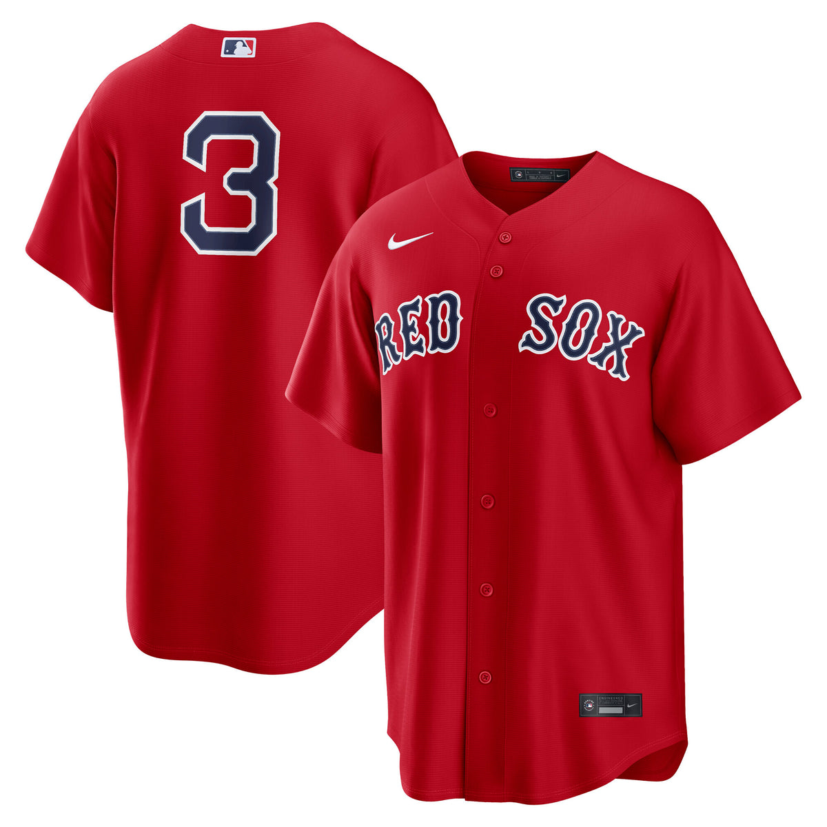 Men's Boston Red Sox Ceddanne Rafaela Nike Red Alternate Replica Jersey