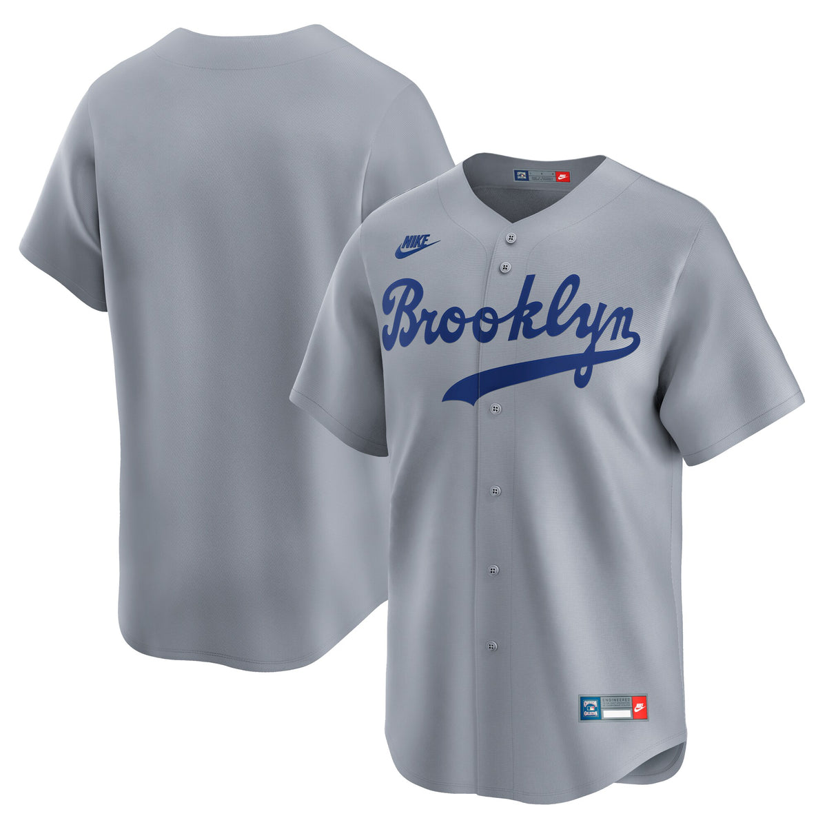Men's Brooklyn Dodgers Nike Gray Cooperstown Collection Limited Jersey