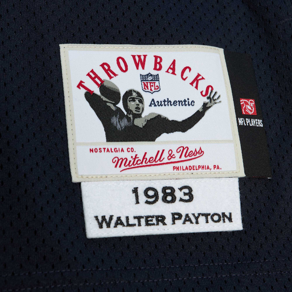 Men's Chicago Bears 1983 Walter Payton Mitchell & Ness Navy Authentic Throwback Retired Player Jersey