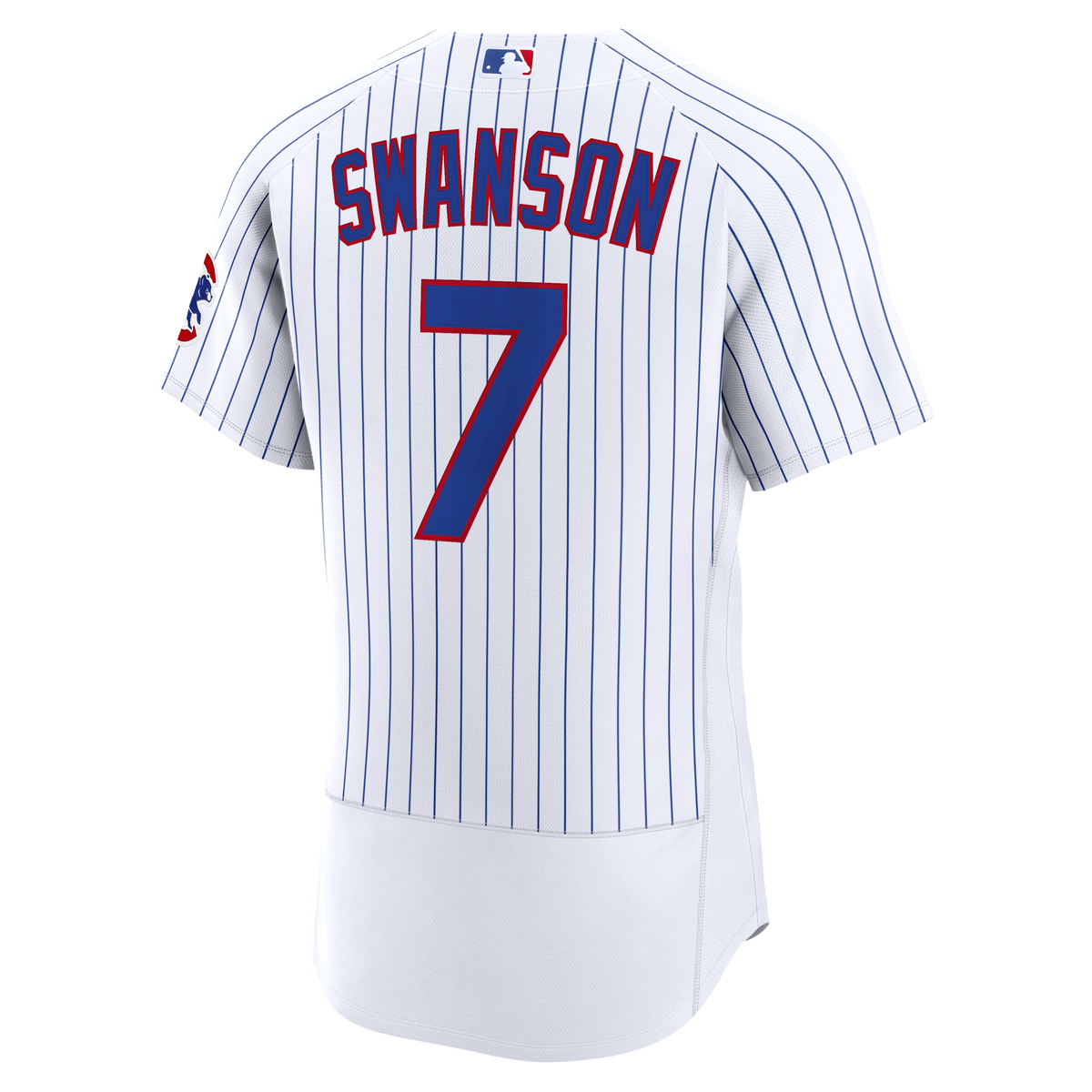 Men's Chicago Cubs Dansby Swanson Nike White Home Authentic Jersey