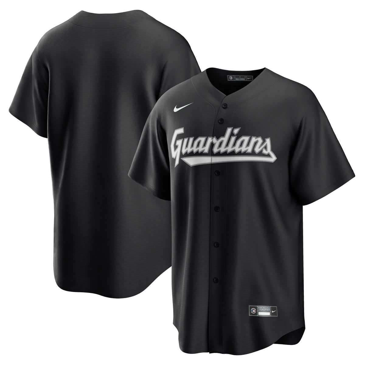 Men's Cleveland Guardians Nike Black Replica Jersey