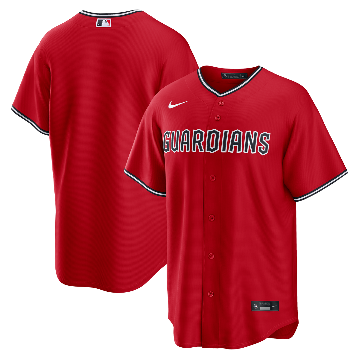 Men's Cleveland Guardians Nike Red Alternate Replica Jersey