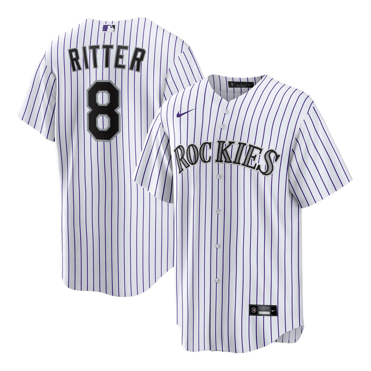 Men's Colorado Rockies Ryan Ritter Nike White Home Replica Jersey