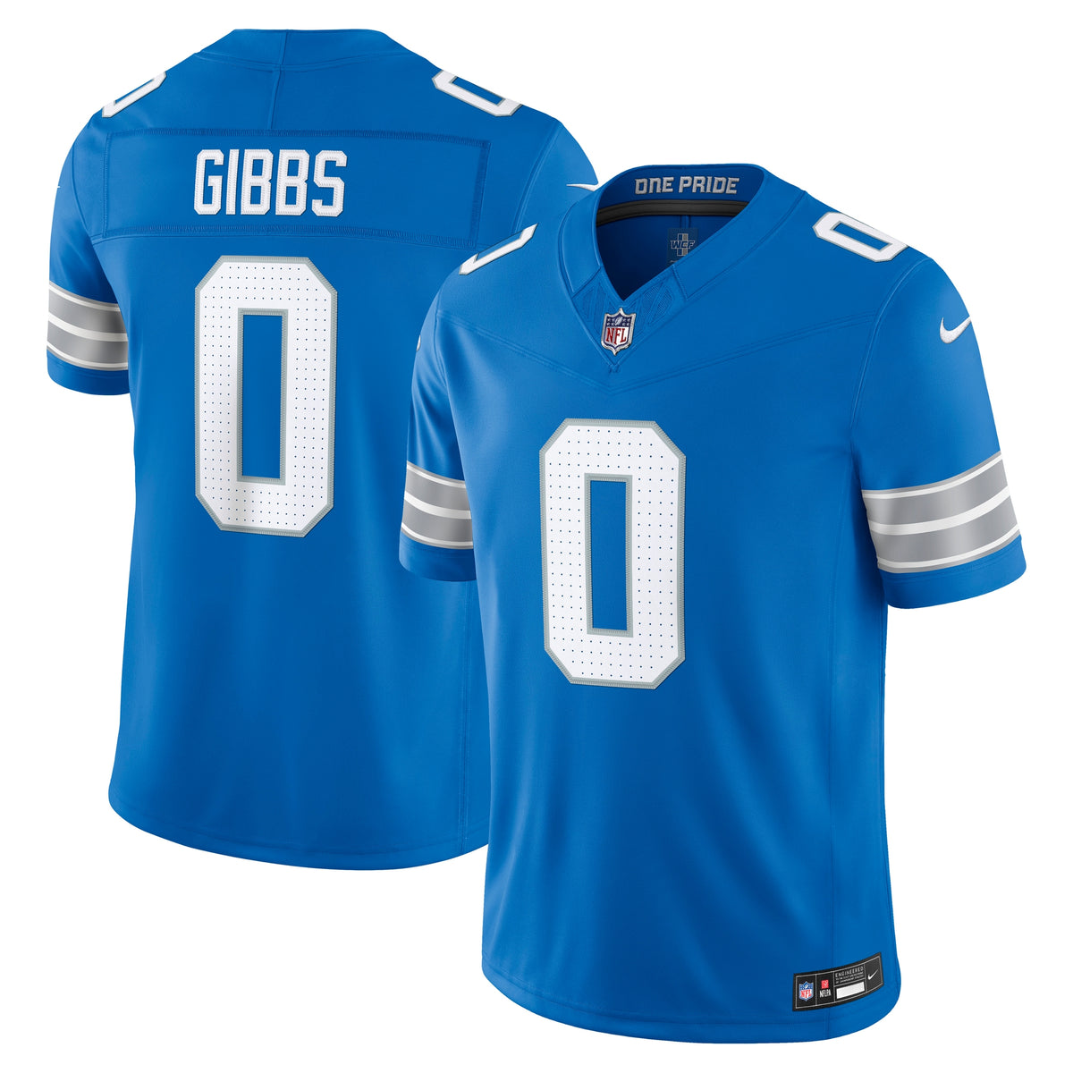 Men's Detroit Lions Jahmyr Gibbs Nike Blue Team Vapor F.U.S.E. Stitched Limited Jersey