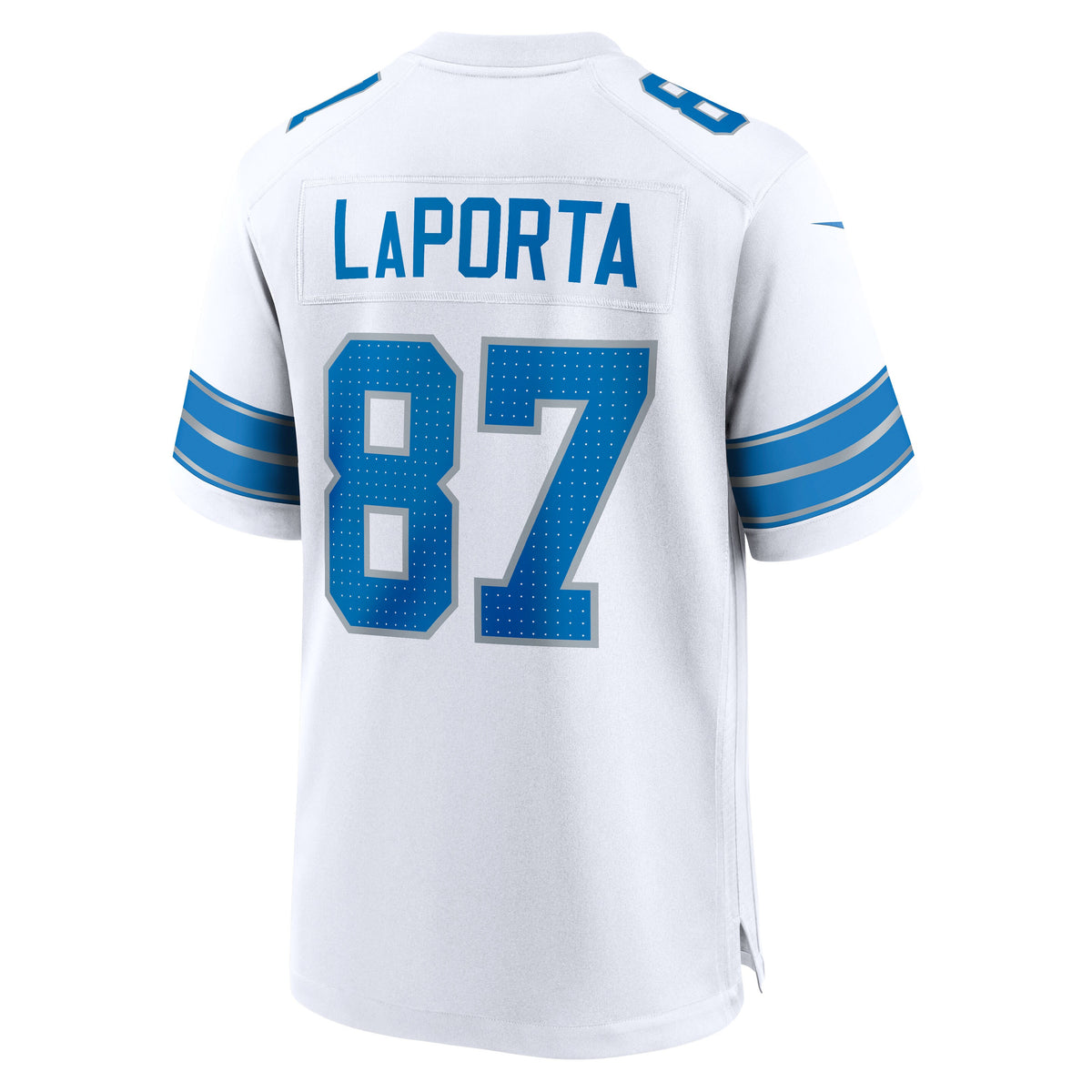Men's Detroit Lions Sam LaPorta Nike White White Game Jersey